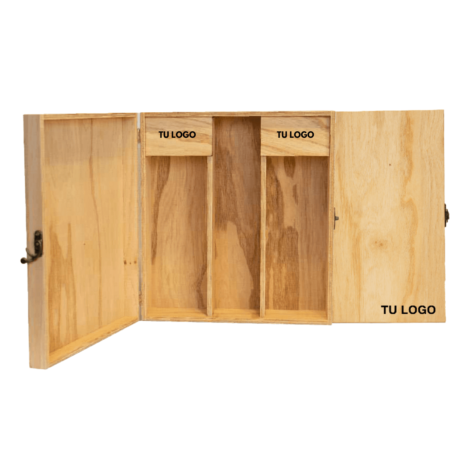 Estuche de madera: 1 VINO + 2 COPAS